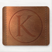 alphabet cuir lettre K Tapis De Souris