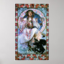 Alphonse Mucha - Slavia - art Nouveau - secession Affiches