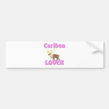 Amant de caribou autocollant pour voiture