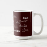 Amant de chocolat tasse