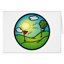 Amant de golf cartes de vœux