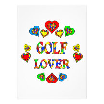 Amant de golf faire-parts