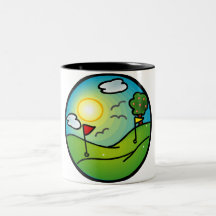 Amant de golf tasse à café