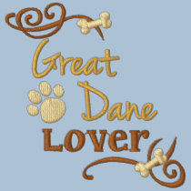 Amant de great dane polos brodés