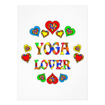 Amant de yoga invitations personnalisées