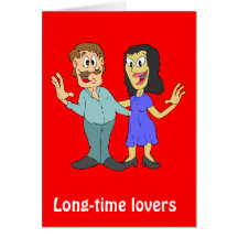 Amants à long terme cartes de vœux