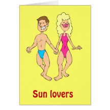 Amants de Sun Carte De Vœux