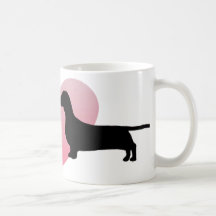 Amants de teckel tasse