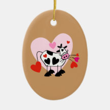 Amants de vache ornement