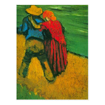 Amants de Van Gogh deux Carte Postale
