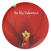 Amaryllis Valentine Assiette Pour Soirée