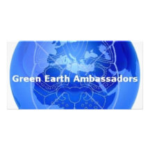 Ambassadeurs de la terre verte cartes de vœux avec photo