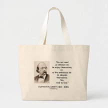 Ambitieux d'enfants de Gustave Flaubert lu à vivan Sacs Fourre-tout
