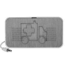 Ambulance ; Métal-regard Système De Haut-parleurs
