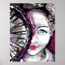 ÂME de l'EAU - copie de geisha Poster