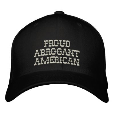Américain arrogant fier casquettes brodées