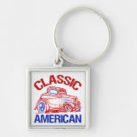 Américain classique porte-clefs