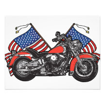 Américain Eagle de cycliste Invitations Personnalisables