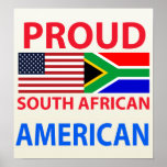 Américain sud-africain fier posters