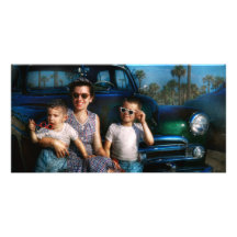 Americana - voiture - les vacances américaines cla photocartes personnalisées