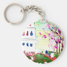 Âmes en fleur porte-clef