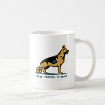 Ami de berger allemand tasse à café