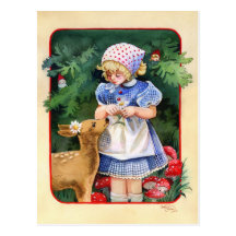 Ami de forêt carte postale