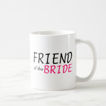 Ami de la jeune mariée mug à café