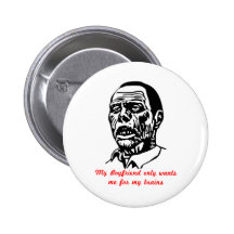 ami de zombi badge avec épingle