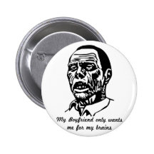 ami de zombi pin's avec agrafe