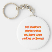 Ami imaginaire porte-clefs