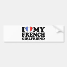 Amie française autocollant pour voiture