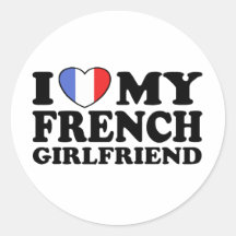 Amie française autocollants