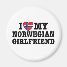 Amie norvégienne magnets pour réfrigérateur