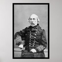 Amiral Charles Davis 1862 de marine des USA Posters