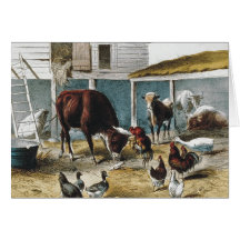 Amis de grange de PIÈCE EN T Carte De Vœux
