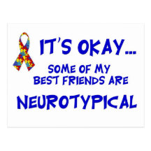 Amis de Neurotypical Carte Postale