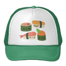 Amis de sushi casquettes de camionneur