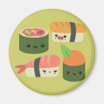 Amis de sushi magnets pour réfrigérateur
