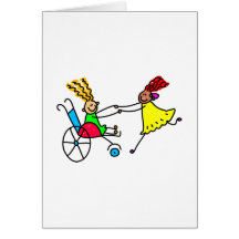 Amis handicapés carte de vœux