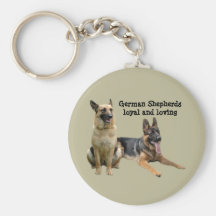 Amis Keychain de berger allemand Porte-clés