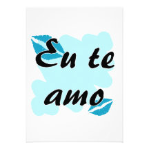 AMO de te d'Eu - Brésilien - je t'aime Bristols Personnalisés