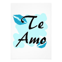 AMO de Te - Espagnol - je t'aime Faire-parts