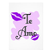 AMO de Te - Espagnol - je t'aime Faire-parts