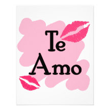 AMO de Te - Espagnol je t'aime Cartons D'invitation