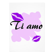 AMO de Ti - Italien je t'aime Invitations Personnalisées