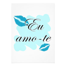 AMO-te d'Eu - Portugais je t'aime Faire-part