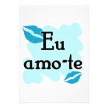 AMO-te d'Eu - Portugais je t'aime Cartons D'invitation