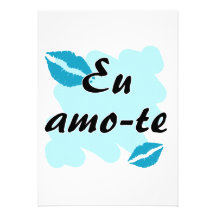 AMO-te d'Eu - Portugais je t'aime Bristol Personnalisé