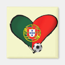 Amor, Portugal e Futebol - quer de vôce de mais de Aimants Pour Réfrigérateur